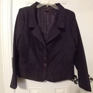 Willi Smith Deep purple / plum jacket lined sz 14